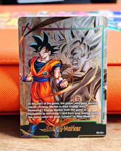 Goku Energy Marker Promo Prize Gold E01-01 Dragon Ball Fusion World Card English - Image 1