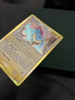 Pokemon TCG Feraligatr EX Dragon Frontiers Holo Rare Card 2/101 Delta Species MP - Image 3