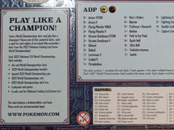 **SEALED**Pokemon 2022 World Championships Deck London Ondrej Sekubal ADP Arceus - Image 3
