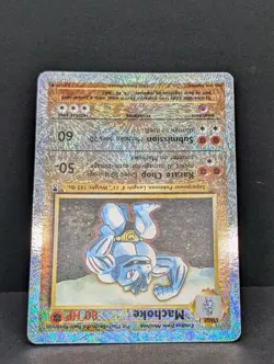 Pokemon Machoke Legendary Collection Reverse Holo Rare Pokemon TCG fireworks LP+ - Image 4