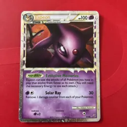 🔵 Pokemon TCG Undaunted ESPEON PRIME 81/90 Ultra Rare Holo HGSS - Image 1