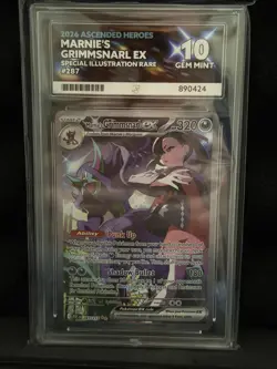 Marnie’s Grimmsnarl Ex SIR 287/217 Ascended Heroes Pokemon Ace 10 Perfect Subs - Image 1