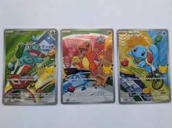 Bulbasaur, Charmander, and Squirtle Pokemon TCG First Partner IR Gen 1 Lot - Image 1