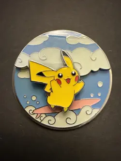 Pokemon Celebrations 25th Anniversary Flying & Surfing Pikachu Enamel Pin - Image 2