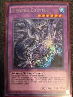 Yugioh Invoked Cocytus FUEN-EN029 Secret Rare 1st Ed NM - Image 1