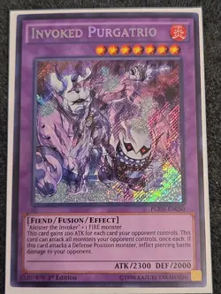 Yugioh Invoked Purgatrio FUEN-EN030 Secret Rare 1st Ed NM - Image 1