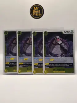 One Piece - 4x OP14-110 Dr. Hogback (Foil) Rare Near Mint - Image 1