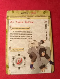 Naruto Kayou English Series 2 Card - Kiba Inuzuka - NRSA02-SSR-022L3 - Image 2