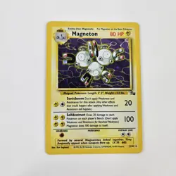 Pokemon TCG Magneton Fossil Holo Rare Card 11/62 Near Mint Condition - Image 1