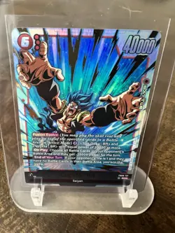 Bandai Gogeta BR SCR Battle Card Fusion Evolve 40000 Power FB09-121 Dragon Ball - Image 1