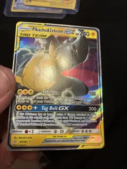 Pikachu & Zekrom GX 33/181 Sun & Moon Tag Team Card - Image 1