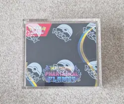 Phantasmal Flames Booster Box in Acrylic Case - 36 Packs Pokemon Mega Evolution - Image 1