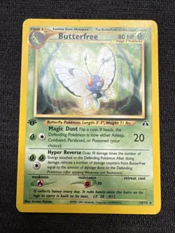2001 Pokemon #19/75 Butterfree (Neo Discovery) - 1st Edition - Image 1