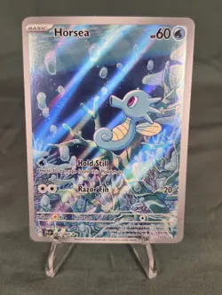 Pokemon Horsea 067/064 Illustration Rare Holo Sv: Shrouded Fable 60HP English - Image 1