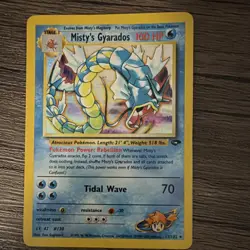 Pokemon Misty's Gyarados 13/132 Gym Challenge Holo Rare English 100 HP Wizards - Image 1