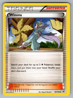 Winona Uncommon XY - Roaring Skies 96/108 Pokemon NM - Image 1