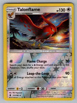 Talonflame Rare SM - Guardians Rising 111/145 Pokemon NM - Image 1