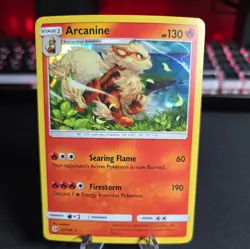 Arcanine 22/149 Sun & Moon Base Set Holo Pokemon NM English - Image 1