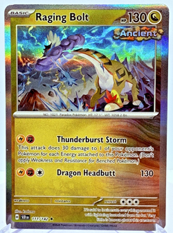 Raging Bolt 111/142 Rare Stellar Crown Pokemon Reverse Holo Near Mint - Image 1