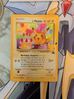 Pokemon TCG Birthday Pikachu Celebrations Classic Collection Promo Card #24 - Image 1
