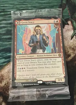 Sealed Gwen Stacy Foil Prerelease Card, #78 in NM condition - Image 1