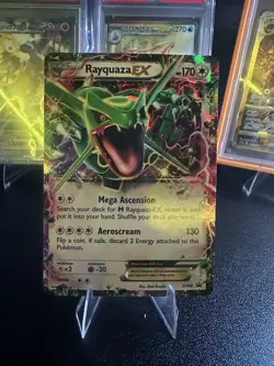 Pokemon TCG Rayquaza EX Holo Card XY Black Star Promo XY66 - Image 1