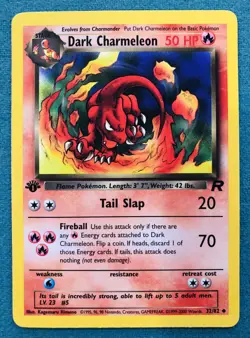 DARK CHARMELEON 32/82 1st Edition Team Rocket Non Shadowless Pokemon Card NM-MT - Image 4