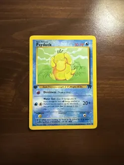 Psyduck 65/82 1st Edition Team Rocket Common 2000 English Pokemon Card WoTC - Image 1