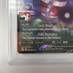 Gengar V 156/264 Prize Pack: Series 2 Pokemon Play! PSA 8 - Image 3