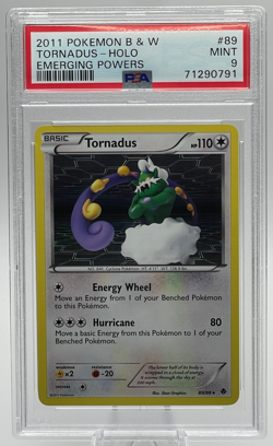 2011 POKEMON BLACK & WHITE EMERGING POWERS #89 TORNADUS-HOLO PSA 9 MINT - Image 1