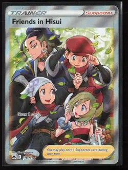 Friends in Hisui (Full Art) 148/159 Ultra Rare Crown Zenith Pokemon NM - Image 1
