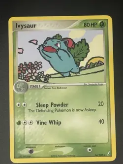 Pokemon Ivysaur EX Crystal Guardians 34/100 Uncommon Stage 1 English - Image 1