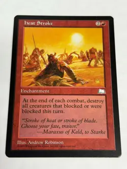 Magic the Gathering ~ MTG ~ 1x Heat Stroke ~ Weatherlight ~ NM - Image 1