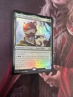 MtG Loot, Exuberant Explorer - NM Foil - Foundations - Image 1