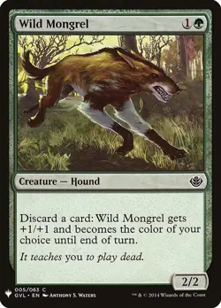 1x Wild Mongrel MTG Mystery Booster NM Magic Regular - Image 1