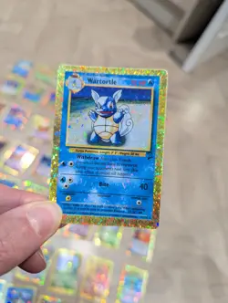 Pokemon TCG Holo Prism Vintage Vending Machine Sticker Cards Bundle X63 gold - Image 5