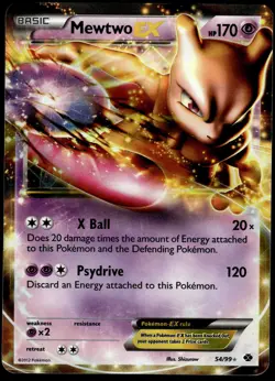 Mewtwo EX 54/99 BW Next Destinies Pokemon [NM] (1) - Image 1