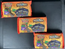 3 Pokemon TCG 2024 Trick or Trade Booster Bundles 35 Mini Packs Factory Sealed - Image 1