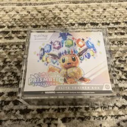 Pokemon Prismatic Evolutions Elite Trainer Box ETB Sealed S&V in Acrylic Case - Image 1