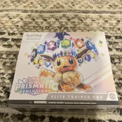 Pokemon Prismatic Evolutions Elite Trainer Box ETB Sealed S&V in Acrylic Case - Image 5