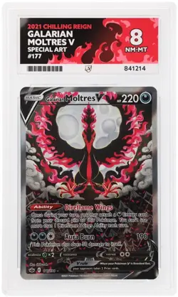 Pokemon TCG - Galarian Moltres V 177/198 - Chilling Reign Near Mint ACE 8 CLEAN - Image 1