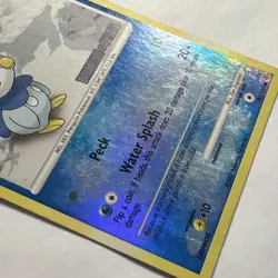 2007 Pokemon TCG Diamond & Pearl Piplup STAMPED Promo Reverse Holo 93/130 MP - Image 5