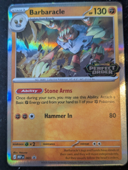 Barbaracle MEP 065 Prerelease Stamped Promo - Pokemon TCG: Perfect Order - - Image 1