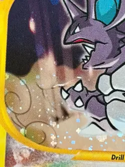 Pokemon Crystal Nidoking 150/147 - Good HP Raw - Aquapolis Holo Rare Vintage - Image 4