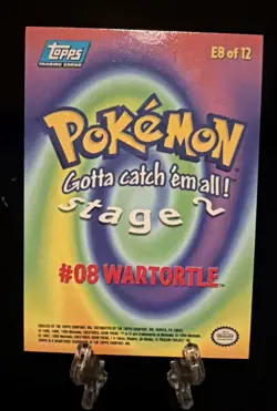 Mewtwo Strikes Back 1999 topps Pokemon The First Movie Rainbow Foil E8 Wartortle - Image 2