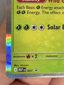 Meganium - MEP 001 Mega Evolutions Stamped Black Star Promo Pokemon TCG - Image 5