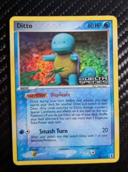 Ditto Squirtle 40/113 Delta Species Reverse Holo LP Vintage 2005 Stamped Pokemon - Image 1