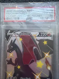 2020 Pokemon SWSH FA/Charizard V Champions Path -Secret #079 PSA 10 - Image 2