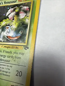 Pokemon Erika's Venusaur Rare Holo Gym Challenge 90 MP 4/132 - Image 5