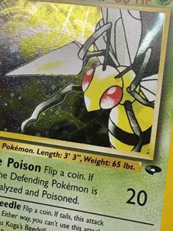 Pokemon TCG WOTC Gym Challenge Koga’s Beedrill 9/132 Holo - Image 2